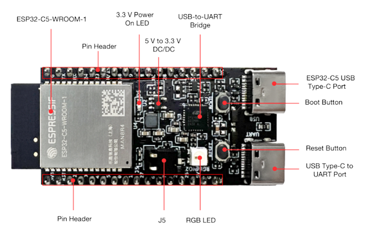 Location Circuit - Espressif Systems ESP32-C5-DevKitC-1 Development Kit